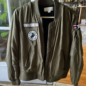 Vintage Havana Bomber Jacket